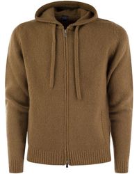 Fedeli - Pure Cashmere Hooded Cardigan - Lyst