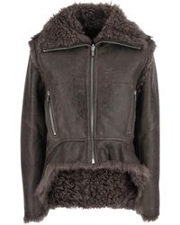 Rick Owens - Jacket With Reversible Design And Asymmetric Hem - Lyst