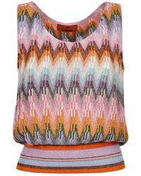 Missoni - Zig-zag Top With Lurex Clothing - Lyst
