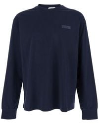 Givenchy - Long-Sleeved T-Shirt With Chest Logo Patch - Lyst
