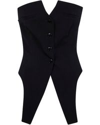 Alexander Wang - Deconstructed Wool Vest Top - Lyst