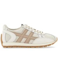 Hogan - Ivory Sneakers With Textured Tongue And Rubber Sole - Lyst