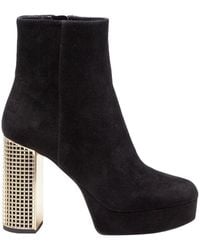 Michael Kors - Suede Ankle Boot - Lyst