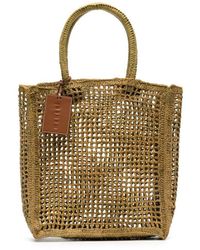 Manebí - Net Raffia Handbag - Lyst
