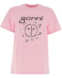 Ganni - Sun Relaxed T-Shirt - Lyst