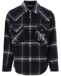 Palm Angels - Check Flannel Overshirt - Lyst