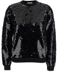Semicouture - Sweater With All-Over Sequins - Lyst