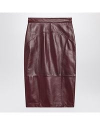 Max Mara - Bordeaux Pencil Skirt - Lyst