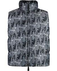 Burberry - Printed Quilted Vest - Lyst
