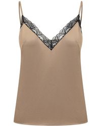 Alberta Ferretti - Silk Satin Top - Lyst