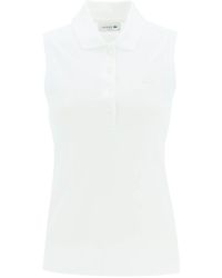Lacoste - Sleeveless Polo Shirt - Lyst