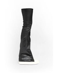 Rick Owens - Thigh-High Leather Sneaker Boots - Lyst