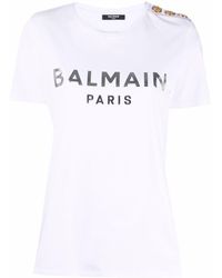 Balmain T-shirts for Women | Black Friday Sale up to 50% | Lyst
