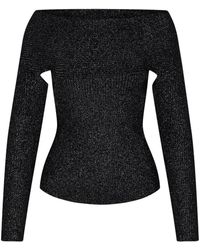 Khaite - Black Wool Blend Body Sweater - Lyst