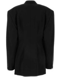 Balenciaga - Barathea Oversize Cinched Blazer - Lyst