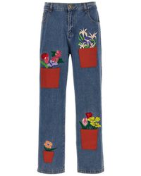 Kidsuper - 'Flower Pots' Denim Trousers - Lyst