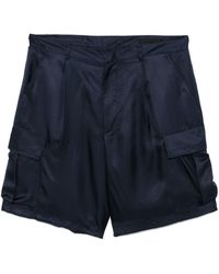 Prada - Silk Cargo Shorts - Lyst