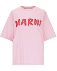 Marni - Logo T-shirt - Lyst
