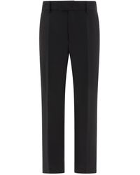 Dolce & Gabbana - Technical Fabric Pants With Metal Dg Logo - Lyst