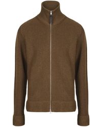Maison Margiela - Ribbed-knit Zip-up Sweater - Lyst