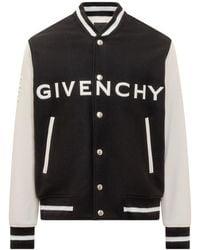 Givenchy - Bomber Jacket With Logo - Lyst
