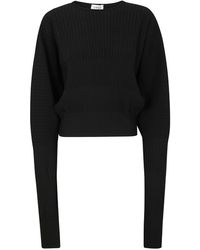 Mrz - Round Neck Parisienne Over-shoulder Sleeves Sweater Clothing - Lyst