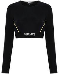 Versace - Sports Top With Logo Band - Lyst