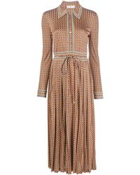 Red Tory Burch Synthetic Dress in Brown Womens Dresses Tory Burch Dresses - Save 31% 