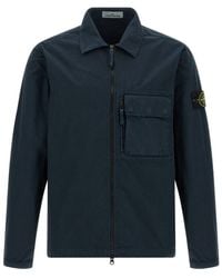 Stone Island - 'Rws' Cotton Overshirt - Lyst