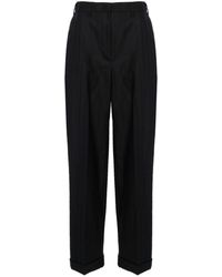 Miu Miu - High-Waisted Pinstripe Tailored Trousers - Lyst