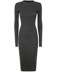 Wardrobe NYC - Ribbed Long Sleeve Dress - Lyst