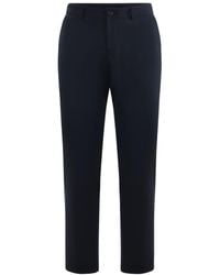 BOSS - Slim-Fit Viscose Trousers - Lyst