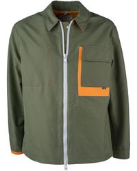 DUNO - Burano Jacket In Green Technical Fabric - Lyst