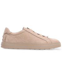 Tod's - Nubuck Low-Top Sneakers - Lyst