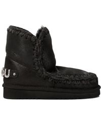 Mou - "Eskimo 18 With Rhinestones Logo" Ankle Boots - Lyst