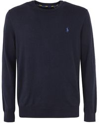 Polo Ralph Lauren - Crew Neck Cotton Ls Sweater - Lyst