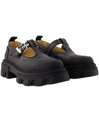 ganni-Black-Cleated-Mary-Jane-