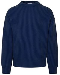 John Elliott - Sweater In Blue Cashmere Blend - Lyst