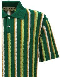 Marni - Striped Polo Shirt - Lyst