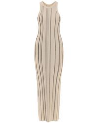Totême - Toteme "Long Ribbed Knit Naia Dress In - Lyst