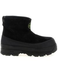 Stone Island - Suede Ankle Boots - Lyst