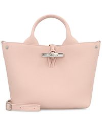 Longchamp - S Le Roseau Leather Handbag - Lyst