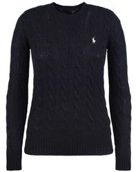 Ralph Lauren - Classic Wool And Cashmere Cable Crew Neck Sweater - Lyst