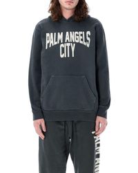 Palm Angels - Pa City Wash Hoodie - Lyst