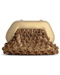 THEMOIRÈ - 'Tia Knot Rhinestone' Vegan Leather Bag - Lyst