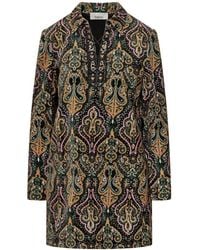 Ba&sh - Short Dress With Paisley Print - Lyst