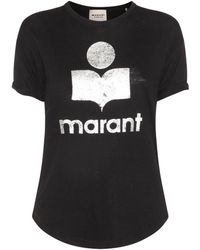 Isabel Marant - 'Koldi' Crewneck T-Shirt With Contrasting Logo - Lyst