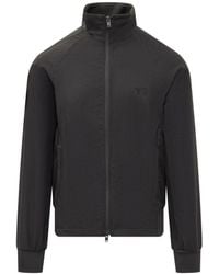 Y-3 - Y-3 Black Track Jacket With Zip - Lyst