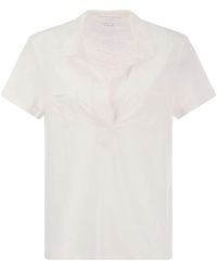 Majestic Filatures - Short-sleeved Linen Polo Shirt - Lyst