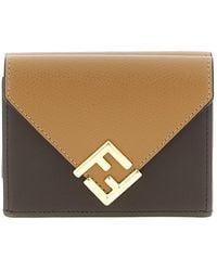 Fendi - 'Mini Tri-Fold Ff Diamonds' Wallet - Lyst